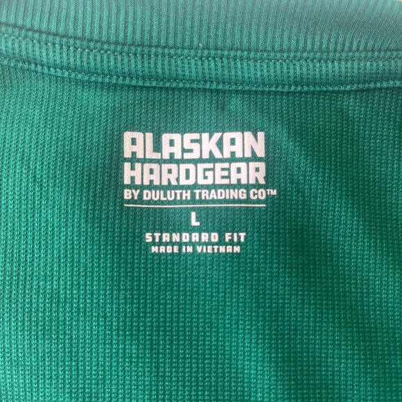 Alaskan Hardgear Duluth Trading Co Standard Fit Mens Green Performance Shirt L - Picture 4 of 6